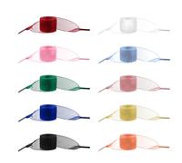 COMNICO Lot de 10 paires de lacets de chaussures en satin de soie doux - Fil de neige - Ruban tendance - Larges et colorés - Pour femmes et filles - 10 couleurs, coloré