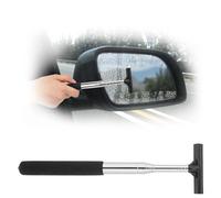 COMNICO Raclette de fenêtre de voiture professionnelle - Rétractable - Avec poignée télescopique de 98 cm - Pour tous les véhicules - Par temps pluvieux et brumeux - Noir
