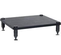 Norstone - Module Pour Meuble Como - Finitions Très Haut De Gamme - Habillage Cuir Noir - Acier Massif Inoxydable Noir