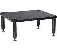 Norstone - Module Pour Meuble Como - Finitions Très Haut De Gamme - Habillage Cuir Noir - Acier Massif Inoxydable Noir