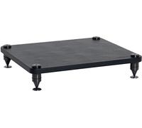 Norstone - Module Pour Meuble Como - Finitions Très Haut De Gamme - Habillage Cuir Noir - Acier Massif Inoxydable Noir