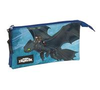 Safta Trousse triple COMO ENTRAÎNEZ Votre Dragon – pour enfant 22 x 3 x 12 cm