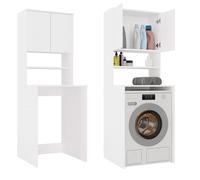 Como - meuble pour machine à laver - 180x64x64 - 2 portes et étagère ouverte