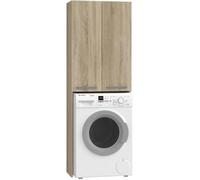 COMO - Meuble pour machine à laver style moderne - 183x64x30 - 2 portes+4 étagères