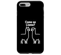 Como Se Lama Rétro Pixel Lama Espagnol Humour Graphique Design Coque pour iPhone 7 Plus/8 Plus