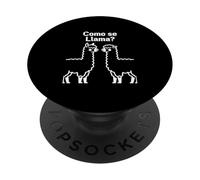 Como Se Lama Rétro Pixel Lama Espagnol Humour Graphique Design PopSockets PopGrip Adhésif