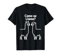 Como Se Lama Rétro Pixel Lama Espagnol Humour Graphique Design T-Shirt