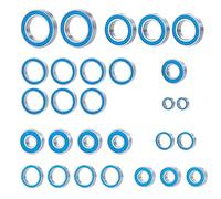 COMODO 28PCS Blue Sealed Ball Bearings Set pour 1/10 Scale RC Compatible avec MAXX WideMAXX #89086-4 Upgrade Parts