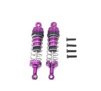 COMODO 2PCS Metal Hydraulic Shock Absorber pour RC Car - Front Rear Suspension Upgrade Compatible avec 1/14 1/12 Modèles d'échelle 144001 144002 144010 124016-124019(Color: Purple)
