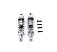 COMODO 2PCS Metal Hydraulic Shock Absorber pour RC Car - Front Rear Suspension Upgrade Compatible avec 1/14 1/12 Modèles d'échelle 144001 144002 144010 124016-124019(Color: Silver)