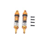 COMODO 2PCS Metal Hydraulic Shock Absorber pour RC Car - Front Rear Suspension Upgrade Compatible avec 1/14 1/12 Modèles d'échelle 144001 144002 144010 124016-124019(Color: Yellow)