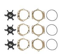 COMODO 3 Sets de Remplacement d'impellateur de Pompe à Eau pour Le système de réfrigération de Bord Maritime avec des Anneaux O et des gazettes