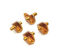COMODO 4 pièces d'axe métallique pour 1/10 RC Crawler Front & Rear - 6061 Aluminum Replacement Drivetrain Parts Compatible avec HB R1001R1002R10(Yellow)