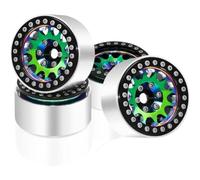 COMODO 4Pcs 1.9 inch Deep Dish Beadlock Wheel Rims pour 1/10 RC Crawler - Super Heavy Brass & Aluminium Construction, Compatible avec VS4-10 Gen8
