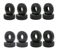 COMODO 4pcs 1.9 inch Rubber Tires Compatible with 1/10 Scale RC Crawler Cars Like, Wraith, Yikong,
