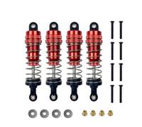 COMODO 4pcs 79mm Metal Hydraulic Shock Absorbants pour MN1/12 MN128 MN86 MN86s G500 RC Crawler Parts de Remplacement(Red)