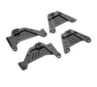 COMODO 4PCS Adjustable Metal Shock Absorber Towers Mount Compatible avec 1/10 III AXI03007 Base Camp AXI03027 Upgrade Parts