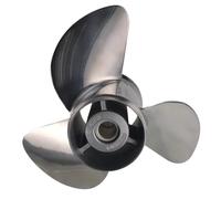 COMODO Acier Inoxydable 3- Propeller Compatible avec 150-300HP Outboard Motors, 13 3/4X21-R Rotation en Avant