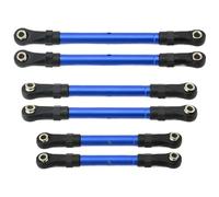 COMODO Adjustable Blue Front & Rear Tie Rod Steering Link Set pour 4WD RC Cars - Metal Upgrade Replacement Part