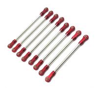 COMODO Adjustable Pull Rod Chassis Upgrade Part pour 1/10 RC Crawler Compatible avec Le modèle YK4016 - Jaune, Rouge, Noir, Argent(Color: Red)