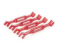 COMODO Aluminum Ball Head Pushrod Ajuste Spanner Set pour RC Model Car Repair Compatible avec 1/10 Modèles d'échelle(Red)