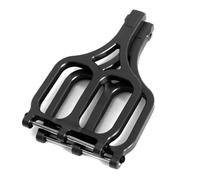 COMODO Armes de Suspension en Haut et en Bas pour 1/10 E-Maxx RC Car - Replacement Upgrade Parts (Rouge, Bleu, Noir)(Couleur: Black)