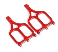 COMODO Armes de Suspension en Haut et en Bas pour 1/10 E-Maxx RC Car - Replacement Upgrade Parts (Rouge, Bleu, Noir)(Couleur: Rouge)