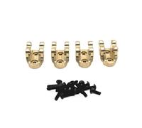 COMODO Brass Portal Axle Gear Housing and Counterweight Set pour 1/8 1/10 RC Crawler - Front Rear Gear housing C Hub Carrier Link Mount Compatible avec H8H YK4102YK4083 Absima CR3.4(Link Mount)