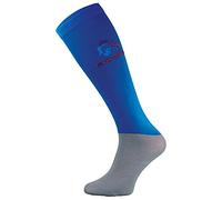 COMODO - Chaussettes Equitation pour Femme | Microfibre et Fines pour L'Eté | Chaussettes Hautes Longues (Bleu, 36-39)