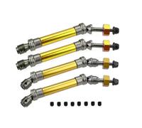 COMODO Heavy Duty Steel Front & Rear Drive Shaft Assembly pour 1/10 Stampede VXL 2WD RC - Replacement Drivetrain Parts Compatible avec Modèles 6851R 6851X 6852R 6852X(Yellow)