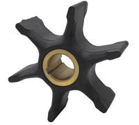 COMODO Impulseur de Pompe à Eau pour Marine Outboard Replacement Partie Neoprene avec Brass Hub 6 Vane 89mm Diamètre