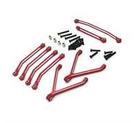 COMODO Métal Chassis Axle Fixing Rod pour 1/24 RC Car - Aluminum Replacement Drivetrain Part Compatible avec FMS XQ(Red)