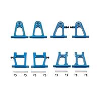 COMODO Metal Front Rear Upper Lower Suspension Arm Set pour 1/10 RC Car Compatible avec TT01 TT-01 Chassis(Blue)