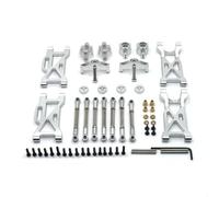 COMODO Metal Tie Rod Steering Cup Swing Arm Set pour 1/10 Scale RC Cars - 7-Piece Replacement Suspension & Parts de Commande(Silver)