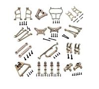 COMODO Metal Upgrade Shock Absorber & Swing Arm Set pour 1/14 Scale RC Car - Coupe arrière Suspension pièces de Stockage Compatible avec la série 14211(Champagne)