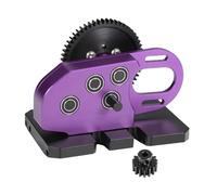 COMODO RC Crawler 30% Overdrive Aluminum 2Low Transmission Gearbox avec Delrin Skid Spur Gear pour 1/10 Scale Compatible avec Cheater Rigs(Purple Set)