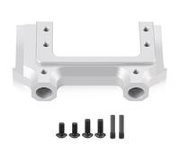 COMODO RC Crawler Front Rail Bumper Mounts 1/10 Scale Metal Servo Stand Compatible avec SCX10 I 90047 et SCx10 II 90046(Silver)