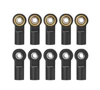 COMODO RC Crawler Ligne de Direction Rod Ends M4 Chefs de Ballon en Acier 1/10 Scale Compatible avec CC01(Black 10PCS)