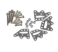 COMODO RC Crawler Shock Absorber Mount 1/10 Scale Quick Adjusting Lift Droop Kit Compatible avec SCX10(A Silver)