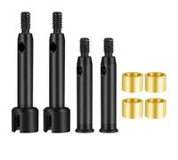 COMODO RC Crawler Steel Front Rear CVD Driveshaft 1/24 Ads d'échelle 3mm ou 5mm Compatible avec LO-SI B(Adds 3MM)