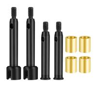 COMODO RC Crawler Steel Front Rear CVD Driveshaft 1/24 Ads d'échelle 3mm ou 5mm Compatible avec LO-SI B(Adds 5MM)