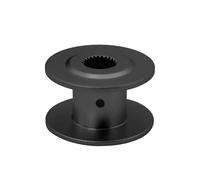COMODO RC Crawler Winch Spool 25T Aluminium 1/10 Scale Compatible avec VS4-10 Chassis(20x12mm Black)