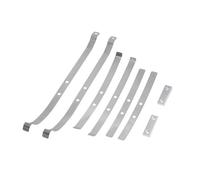 COMODO Retro Shock Absorber Spring Fixing Plate pour 1/12 RC Car, pièce de Remplacement en Acier Inoxydable Upgrade Compatible avec MN82 LC79