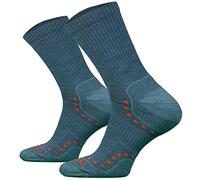 COMODO TECHNICAL SOCKS Chaussettes de randonnée fines STAL LIGHT HIKER avec ALPAKAWOLLE. Chaussettes respirantes pour longues randonnées pour homme et femme, gris, 35-38