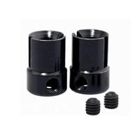 COMODO Universal Joint Drive Cup B 02016 pour 1/10 RC Car Metal Replacement Part Compatible avec Les Modèles Himoto(Black 2pcs)