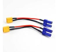 COMODO XT60 à EC5 Connector Adapter Charge Lead pour Le Chargement des Drones Compatible avec Les chargements ISDT Style(2PCS XT60 M to EC5F)