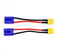 COMODO XT60 à EC5 Connector Adapter Charge Lead pour Le Chargement des Drones Compatible avec Les chargements ISDT Style(2PCS XT60 F to EC5M)