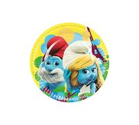 COMOGIOCHI SRL a socio Assiettes en papier Puffi
