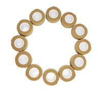 COMOmed cohésif Flexible Bandage adhésif Bandage Rouleau sans Latex Non tissé Bande cohésive Bande athlétique Alleray Militaire Convient aux Peaux Sensibles 2.5 cm X 4.5 m 12 Rolles Marron Clair