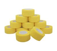 COMOmed Tissus non tissés pansement bandage pansements adhésifs Bandage animal,Bandage auto-adhésif élastique 2.5 cm X4.5m Jaune 12 rouleaux